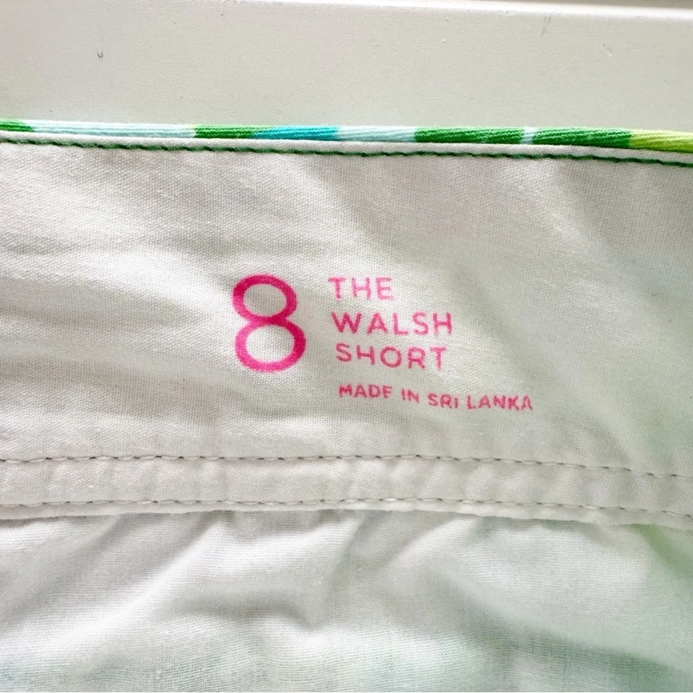 Lilly Pulitzer “The Walsh Short” Green and Blue Floral Shorts - Size 8